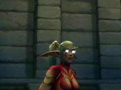 Night Elf female hawt dance (World of Warcraft)