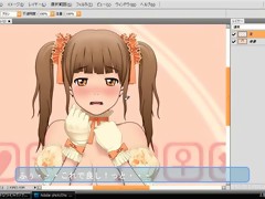 3D Anime doll giving BJ and getting a messy facial